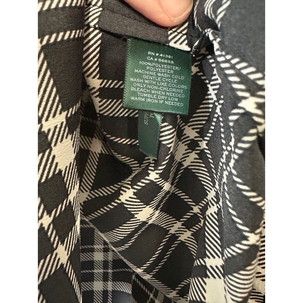 lauren ralph lauren plaid shirt 2x coastal prep nautical oversized button up - Picture 6 of 8
